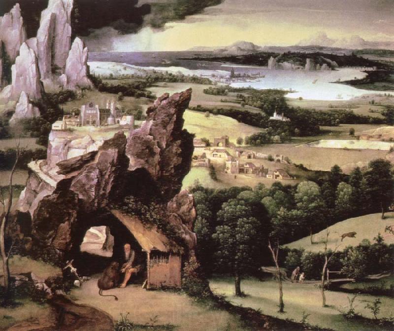 Joachim Patinir landscape with st.jerome France oil painting art